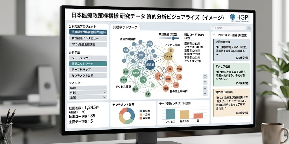 日本医療政策機構様への質的分析支援