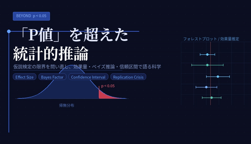 P値を超えた統計的推論 効果量 信頼区間 ベイズ統計