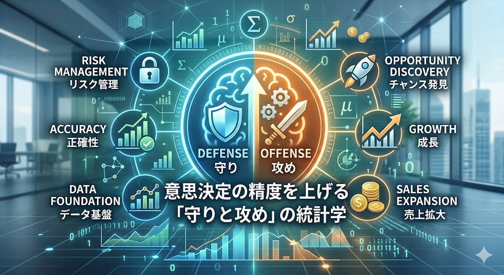 意思決定の精度を上げる守りと攻めの統計学