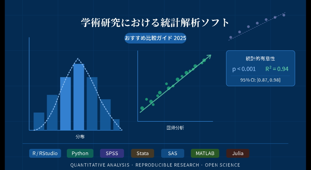 学術研究における統計解析ソフトおすすめ
